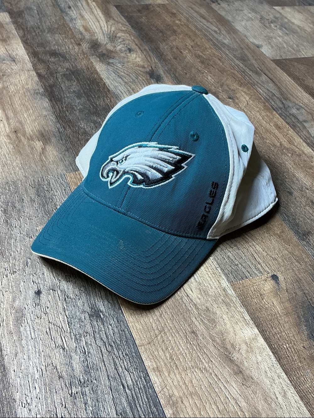 Vintage Philadelphia Eagles Philly Green and White Men's Fitted Hat